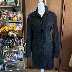 90’s Guess Black Women's Duster Jacket
